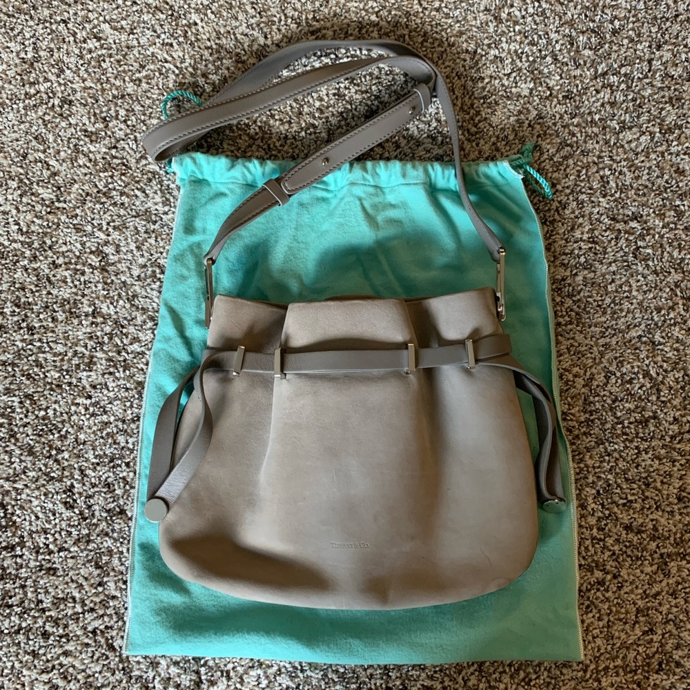 Tiffany & Co. suede crossbody bag
